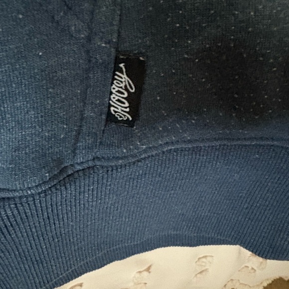 Hooey Slate Blue Aztec Pendleton Roundup hooded sweatshirt - Picture 4 of 6